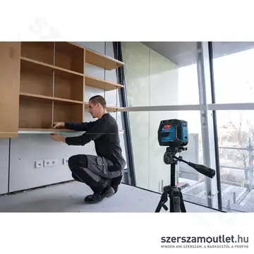 BOSCH GLL 20-22 G Professional Vonallézer zöld, 500-540Nm, 20m, IP65, 3,7V + állvány 1/4