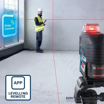 BOSCH GLL 3-80 C Professional Vonallézer piros, 630-650Nm, 30m, IP54, 1/4