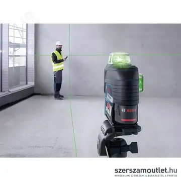 BOSCH GLL 3-80 CG Professional Vonallézer zöld, 500-540Nm, 30m, IP54, 1/4