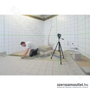 BOSCH GLL 3-80 CG Professional Vonallézer zöld, 500-540Nm, 30m, IP54, 1/4