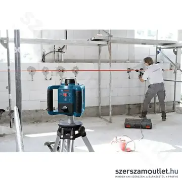 BOSCH GRL 300 HV Professional Forgólézer piros, 635Nm, 60m, IP54, 5/8