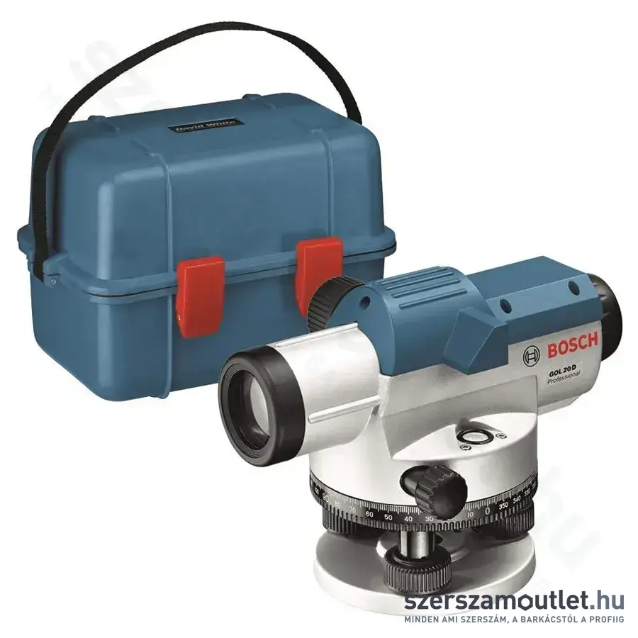 BOSCH GOL 20 D Professional Optikai szintezőkészülék 360°, IP54, 60m (0601068400)
