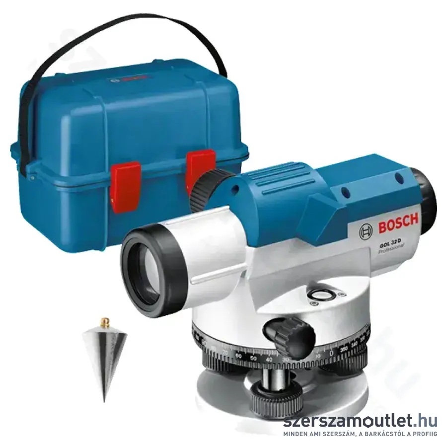 BOSCH GOL 32 D Professional Optikai szintezőkészülék 360°, IP54, 5/8
