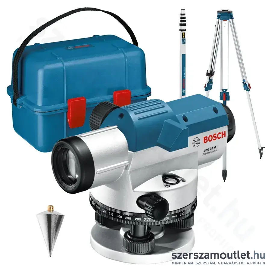 BOSCH GOL 32 G Professional Optikai szintezőkészülék 400°, IP54, 5/8