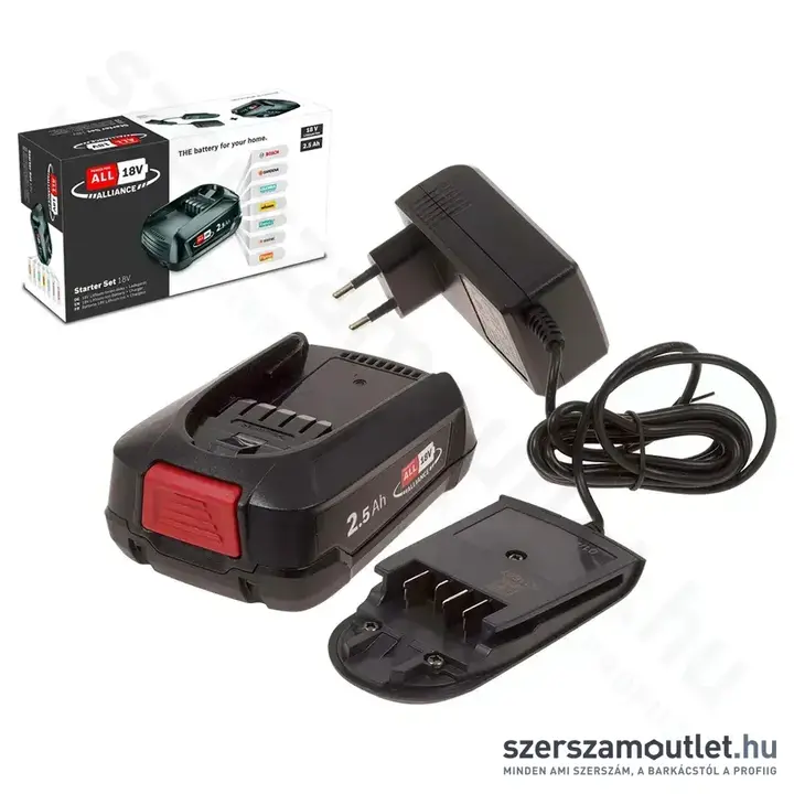 BOSCH PBA 18V 2,5 Ah Akku + AL 18 Töltő (1600A02625)