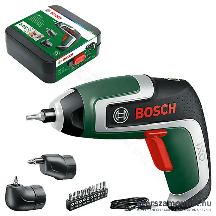 BOSCH IXO 7 Akkus csavarozó készlet 3/5,5Nm, 3,6V (2,0Ah akku és töltő) (06039E0021)