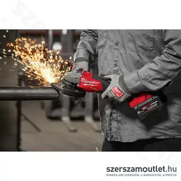 MILWAUKEE M18 FHSAG125XPDB2-802X Akkus sarokcsiszoló alsókapcsolóval HD kofferben (2x8,0Ah/18V)