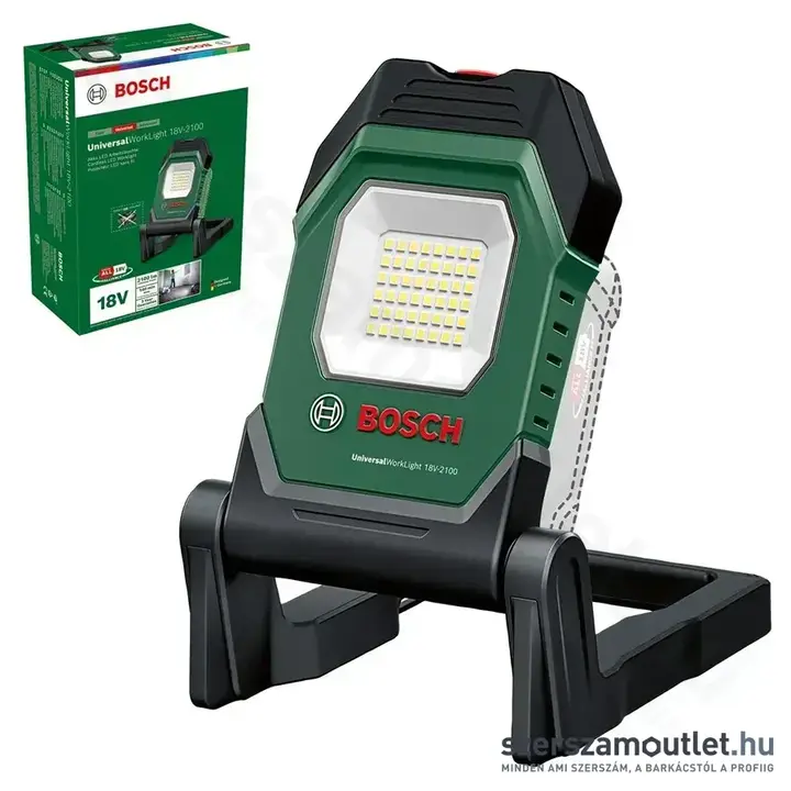 BOSCH UniversalWorkLight 18V-2100 Akkus LED-munkalámpa 2100lm, 18V (Akku és töltő nélkül)