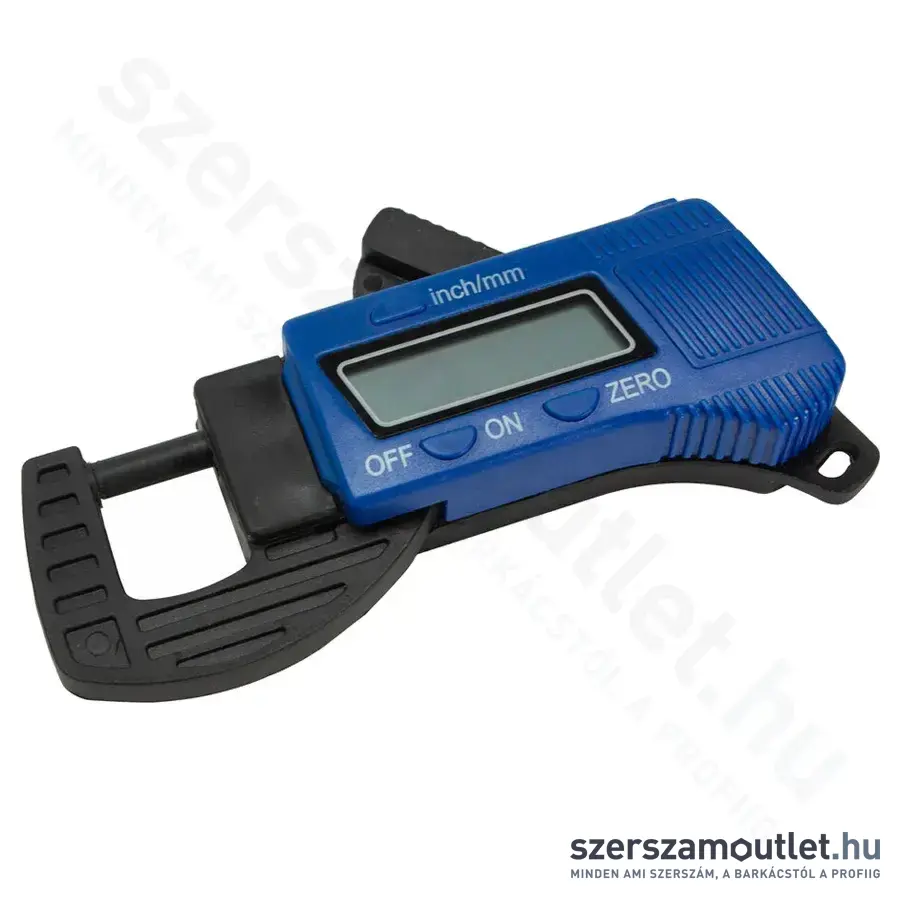 EXTOL Digitális mikrométer 0,01x12,7mm, műanyag, pontosság ±0,1mm (925230)
