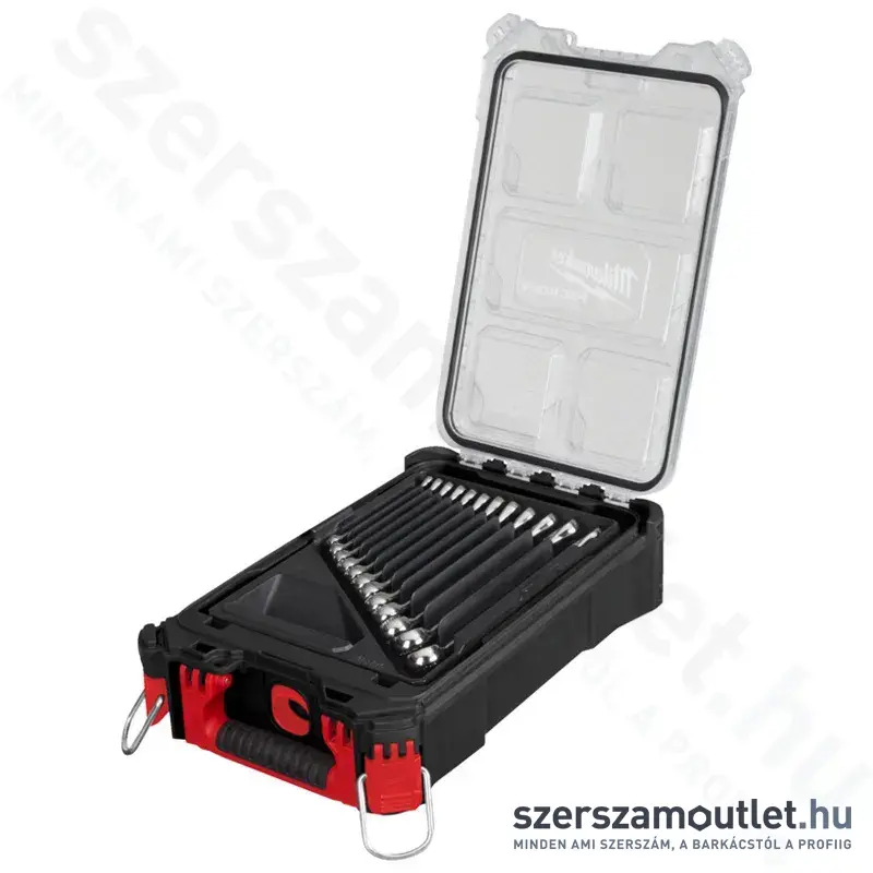 MILWAUKEE MAXBITE Villáskulcs készlet 15 részes PACKOUT keskeny rendszerezőben (8-22mm) (4932498141)