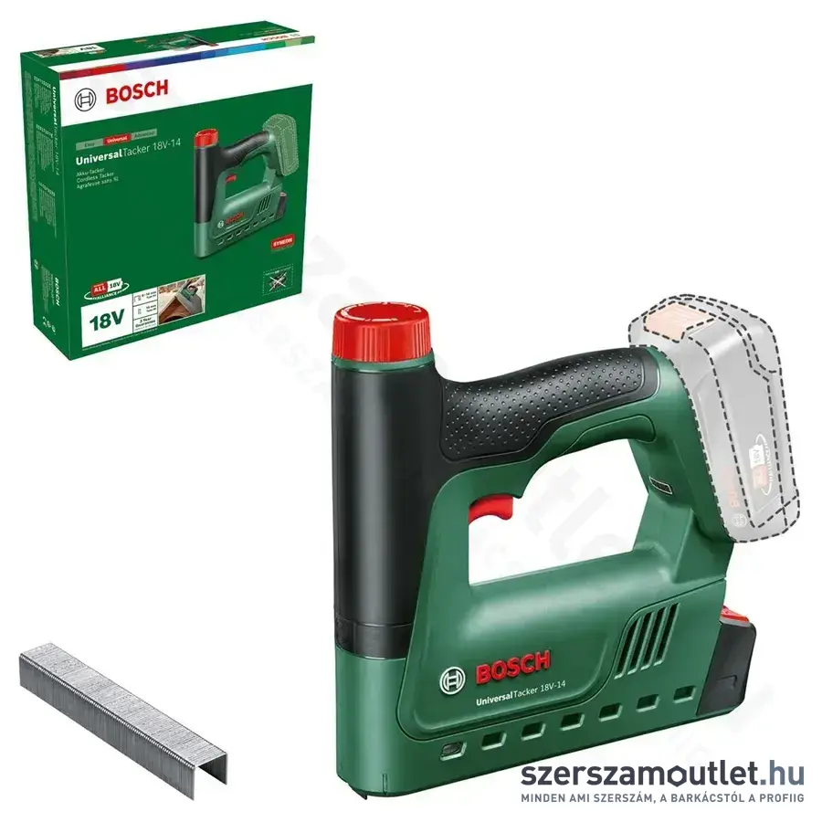 BOSCH UniversalTacker 18V-14 Akkus tűzőgép 18V (Akku és töltő nélkül) (06032A7000)