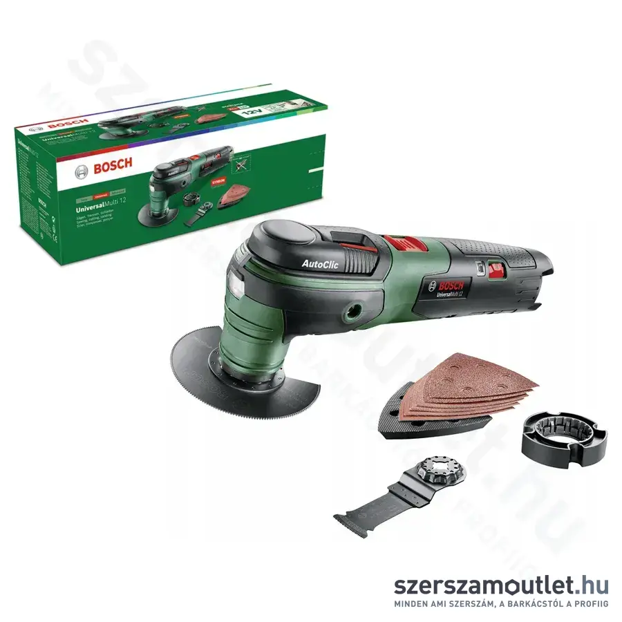 BOSCH Home and Garden UniversalMulti 12 Akkus multigép 12V (Akku és töltő nélkül)