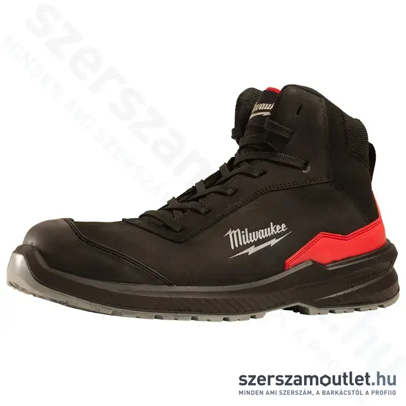 MILWAUKEE FLEXTRED S3S Munkavédelmi bőr magasszárú cipő 44-es (1M110133) (4932493735)