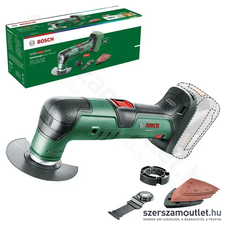 BOSCH UniversalMulti 18V-32 Akkus multigép 18V (Akku és töltő nélkül) (0603105000)