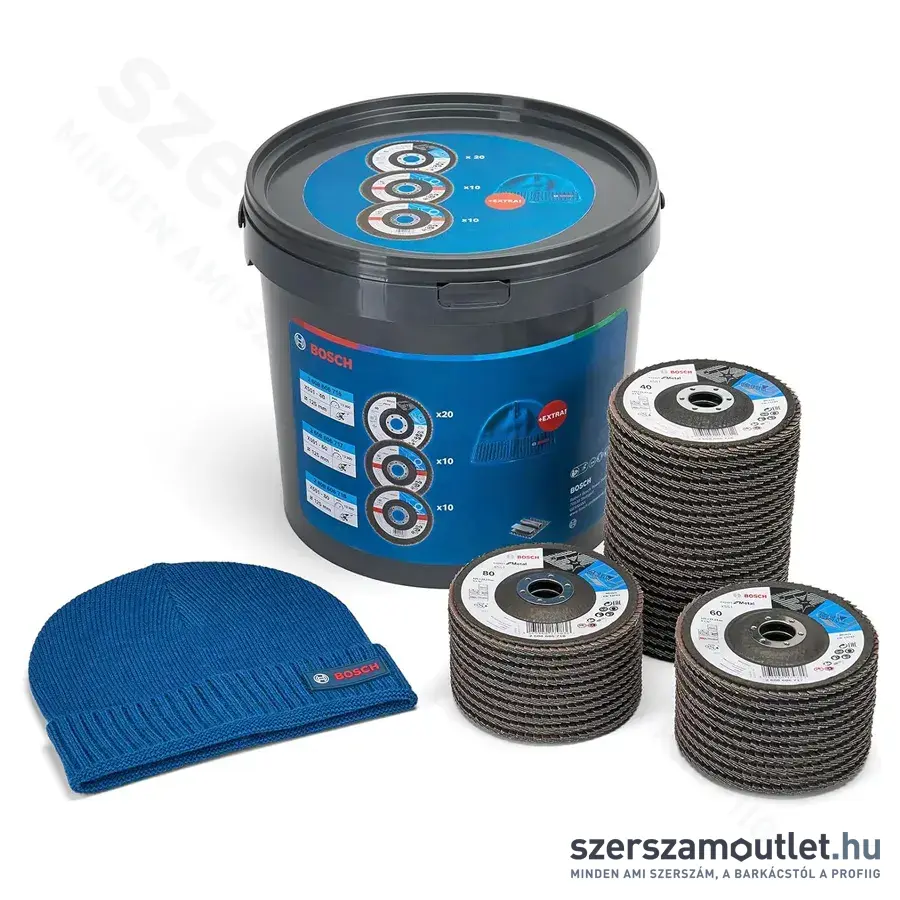 BOSCH Expert for Metal Lamellás csiszolótárcsa P40/P60/P80, 125mm (40db/vödör)