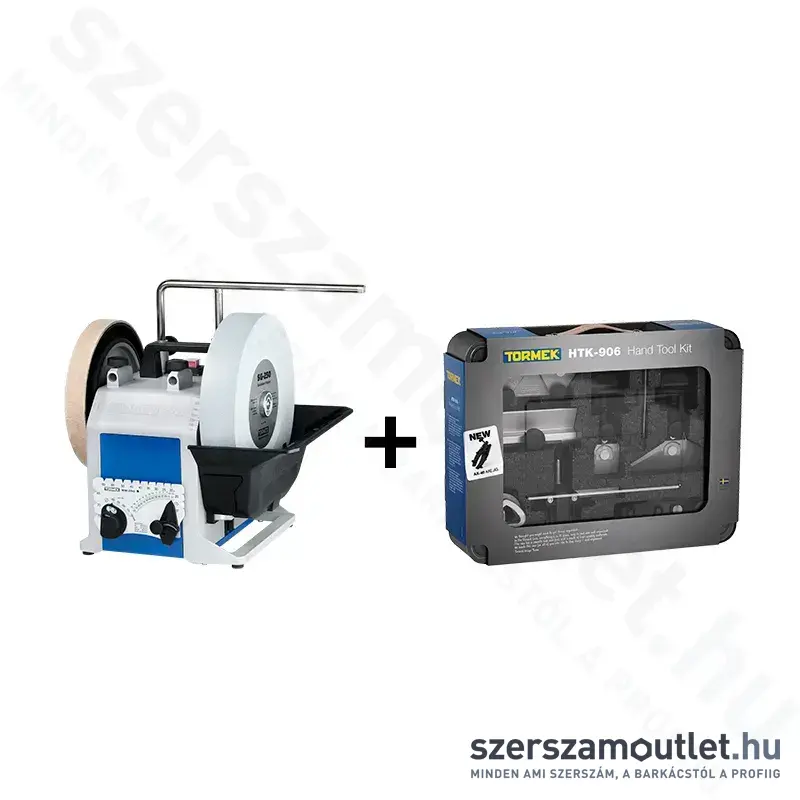 TORMEK T-8 Vizes Köszörű (200W/220-250mm) (T-8) + HTK-906