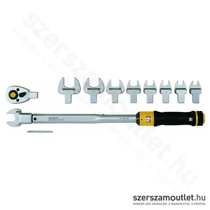 PROXXON MicroClick Irányváltós, racsnis nyomatékkulcs készlet MC 200-Multi, 40-200Nm, 1/2
