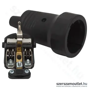 GLOBIZ Lengő dugalj 250V-50Hz/16A (Fekete)