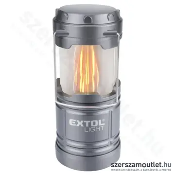 EXTOL LED teleszkópos lámpa láng hatású fénnyel 75/25lm