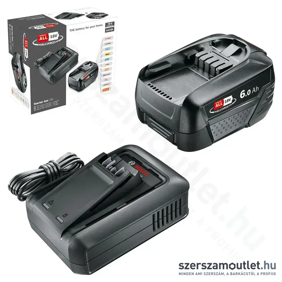 BOSCH PBA 18V Akku és AL 18V-44 töltő (1x6,0Ah/18V)