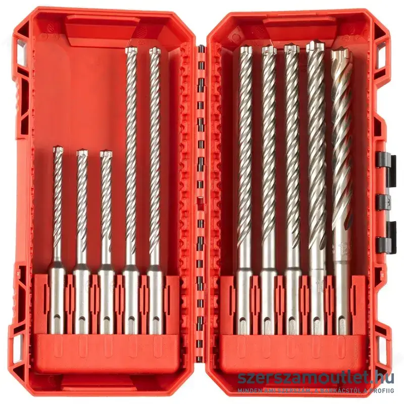 MILWAUKEE SDS-Plus MX4 SET 3 Fúrószár készlet 10 részes (5-12mm) (4932492115)