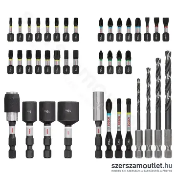 BOSCH PRO Impact Csavarbitkészlet + fúrószár készlet fémhez 3-6mm, 40db-os