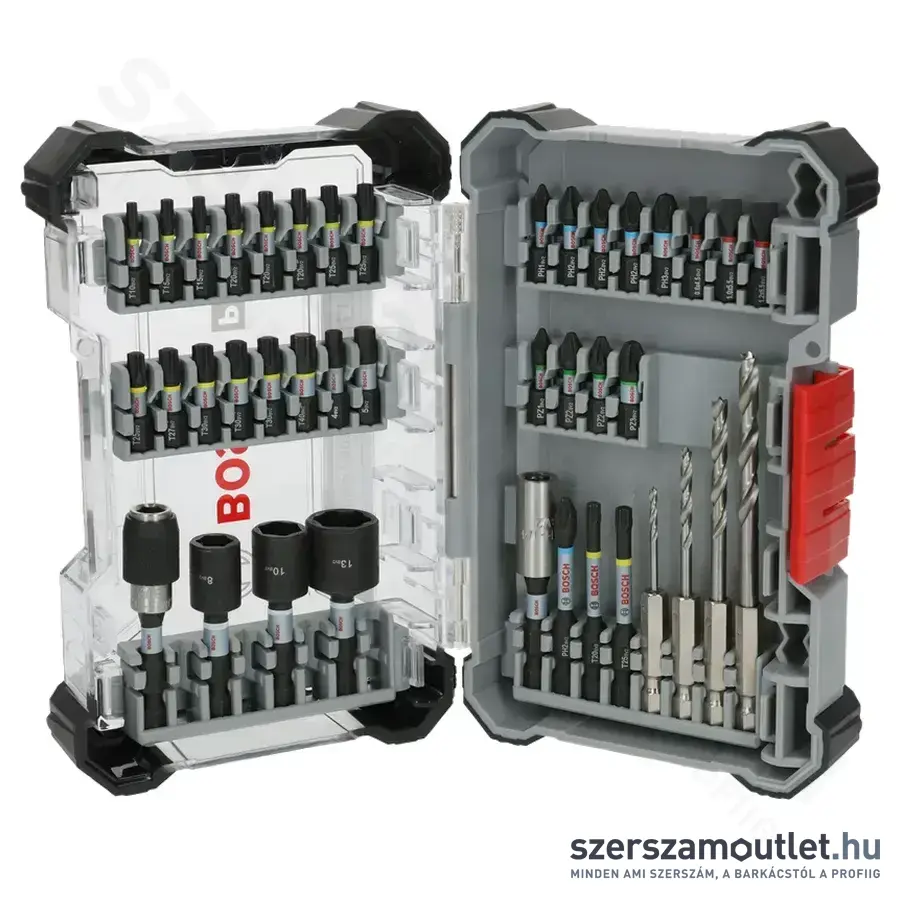BOSCH PRO Impact Csavarbitkészlet + fúrószár készlet fához 2-5mm, 40db-os