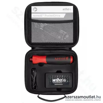 WIHA SpeedE® PocketDrive E-csavarhúzó és bit készlet 34r. SL+PH+PZ+T+SW (592T101/No.45791)