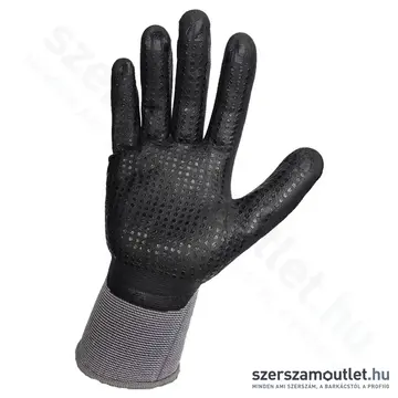 IWELD Gekko Light Munkavédelmi kesztyű, mártott, 10-es (Szürke/Fekete)