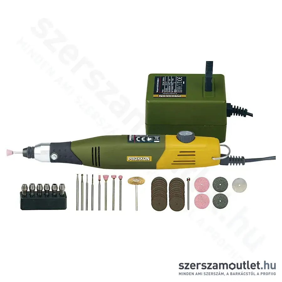 PROXXON MICROMOT 60/E Multifunkcionális szerszám szett, 40W/12-18V + polírozó korongok és befogó pat