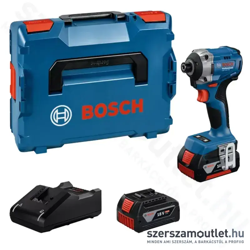 BOSCH GDR 18V-215 Akkus ütvecsavarozó L-Boxxban (215Nm 1/4