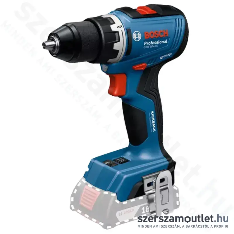 BOSCH GSR 18V-65 Akkus fúró-csavarbehajtó (18V) (Akku és töltő nélkül!) (06019N3200)