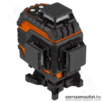 NEO TOOLS Lézeres színtező, zöld, önbeálló, 4x360°, 25m, 16vonal, IP43 (4,0Ah/3,7V)