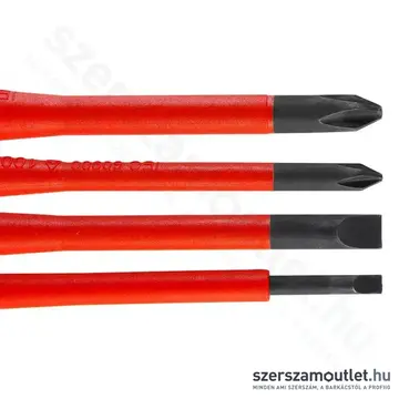 NEO TOOLS Csavarhúzó készlet, 1000V, szigetelt, vékonyított szár, SL/PH, 4db-os