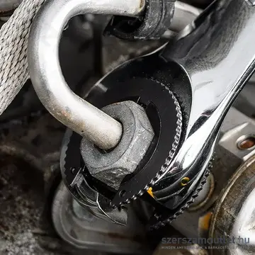 NEO TOOLS Racsnis csillag-villáskulcs, félig nyitott, 19mm