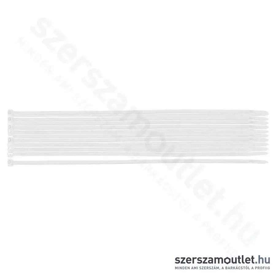 NEO TOOLS EXTREME Kábelkötegelő, gyorskötöző, UV-álló, 3,6x200mm (Fehér) (20db/csomag)