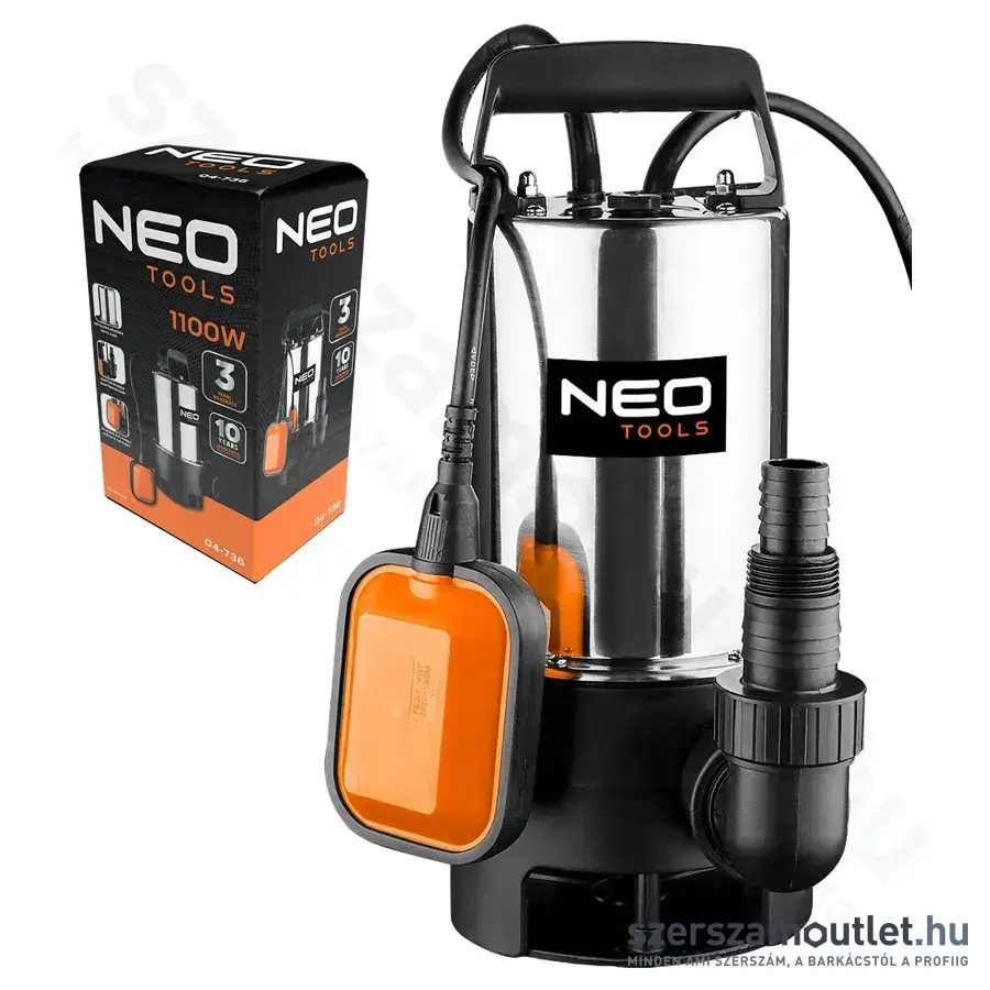 NEO TOOLS Szennyvízszivattyú, 1