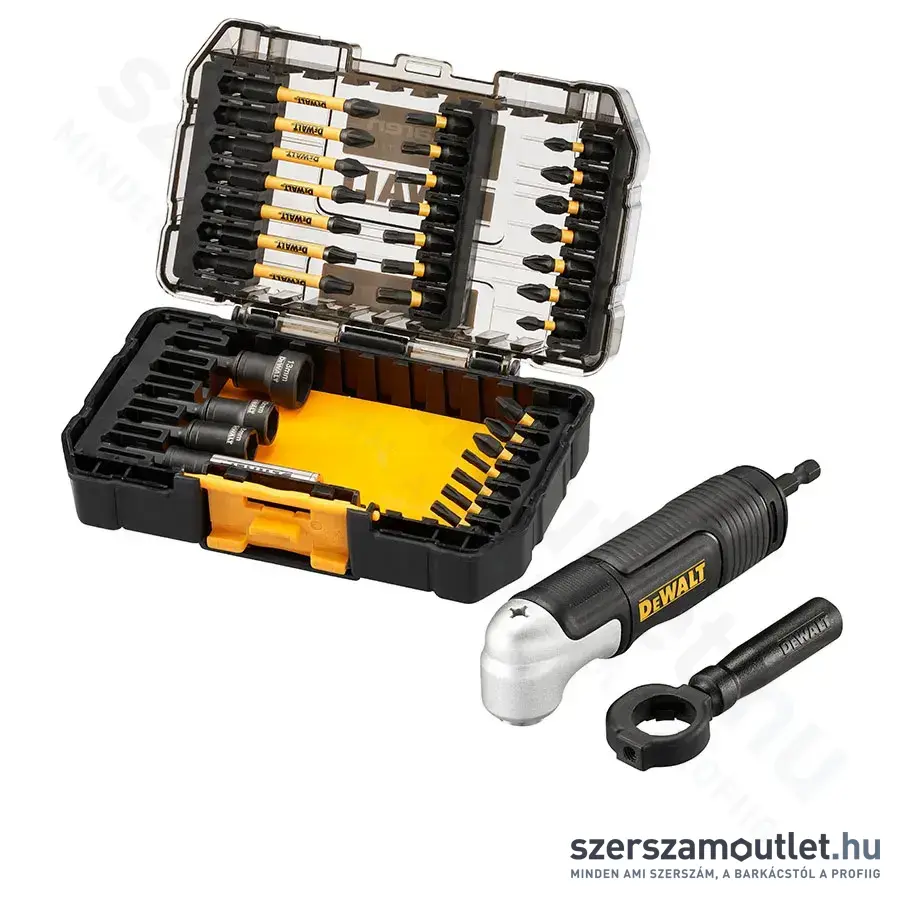 DEWALT × MCLAREN 33 RÉSZES BITHEGY KÉSZLET + Sarokcsavarozó adapter