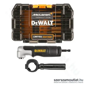 DEWALT × MCLAREN 33 RÉSZES BITHEGY KÉSZLET + Sarokcsavarozó adapter