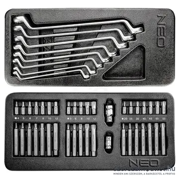 NEO TOOLS Műhelykocsi, 6 fiókos, 680x460x1030mm + szerszám készlet 149db-os