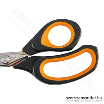 NEO TOOLS Olló, kovácsolt acél, titánium bevonat, 2k markolat, 200mm