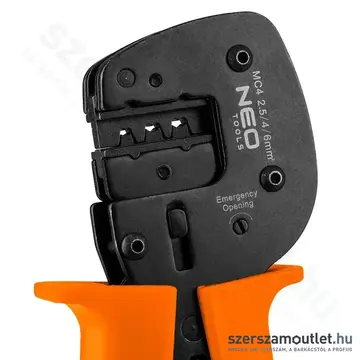 NEO TOOLS Krimpelő/kábelsarufogó MC4 napelemes csatlakozókhoz, 2,5-6m2, 265mm