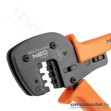 NEO TOOLS Krimpelő/kábelsarufogó MC4 napelemes csatlakozókhoz, 2,5-6m2, 265mm