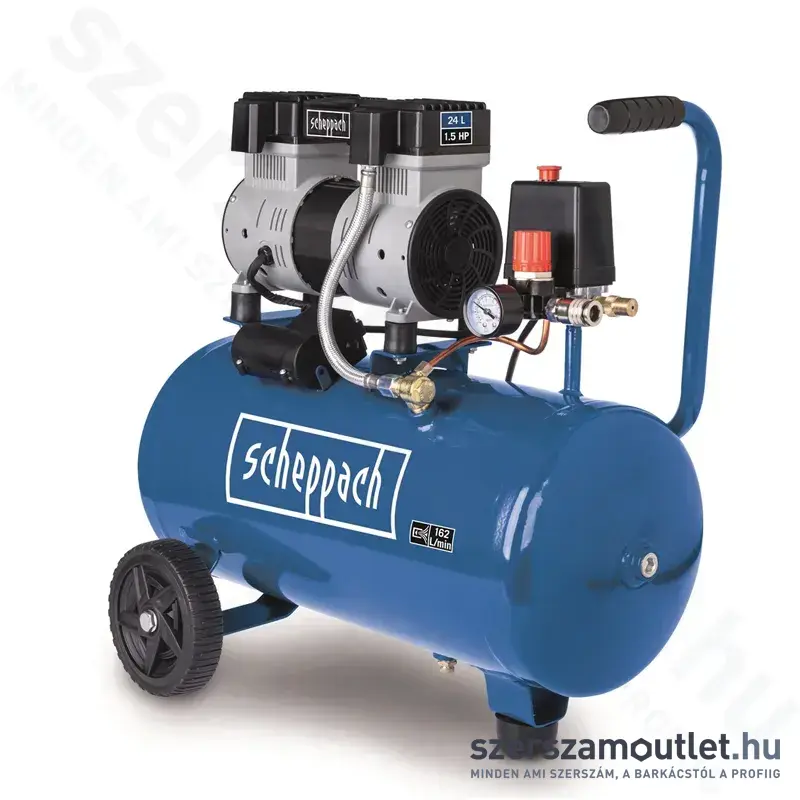 SCHEPPACH HC 26 Si Ultracsendes olajmentes kompresszor (1100W/24l)