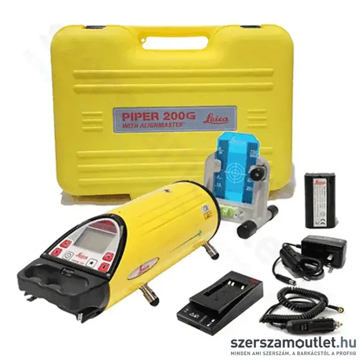 LEICA PIPER 200G (3R) Zöld csőlézer, koffer, auto célkereső, akku, akkutöltő, távirányító, céltábla