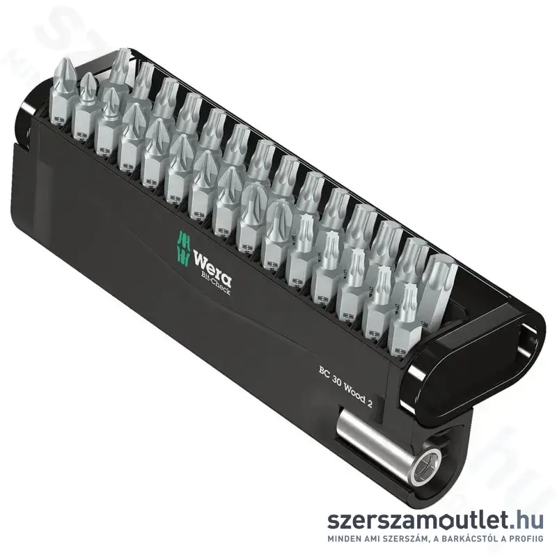 WERA BC 30 WOOD 2 SB Bitkészlet 30 részes (PH/PZ/TX)