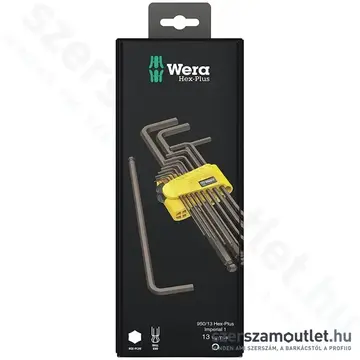 WERA 950/13 Hosszított imbuszkulcs készlet 13 részes (5/64"-3/8")