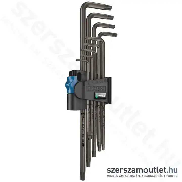WERA 967/9 Hosszított imbuszkulcs készlet TORX 9 részes (T8-T40)