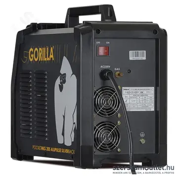 IWELD GORILLA POCKETMIG 205 ALUPULSE SILVERBACK Hegesztő inverter MMA/MIG, F osztály, IP23, 230V