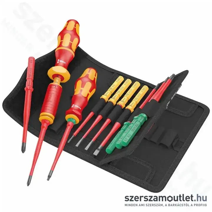 WERA Kraftform Kompakt VDE 16 Torque Szigetelt nyomaték csavarhúzó készlet, 1,2-3Nm, 16db-os